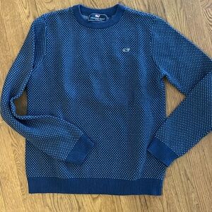 Vineyard Vines Navy Kids Crewneck Sweater - size